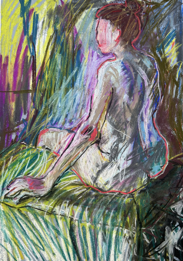 Alice Pastel on paper