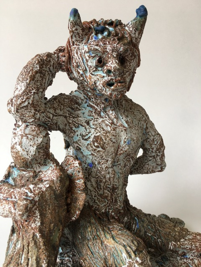 Satyr & Angel, detail